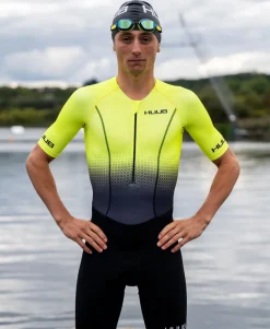 Commit Long Course Tri Suit Fluo Yellow - Men's
