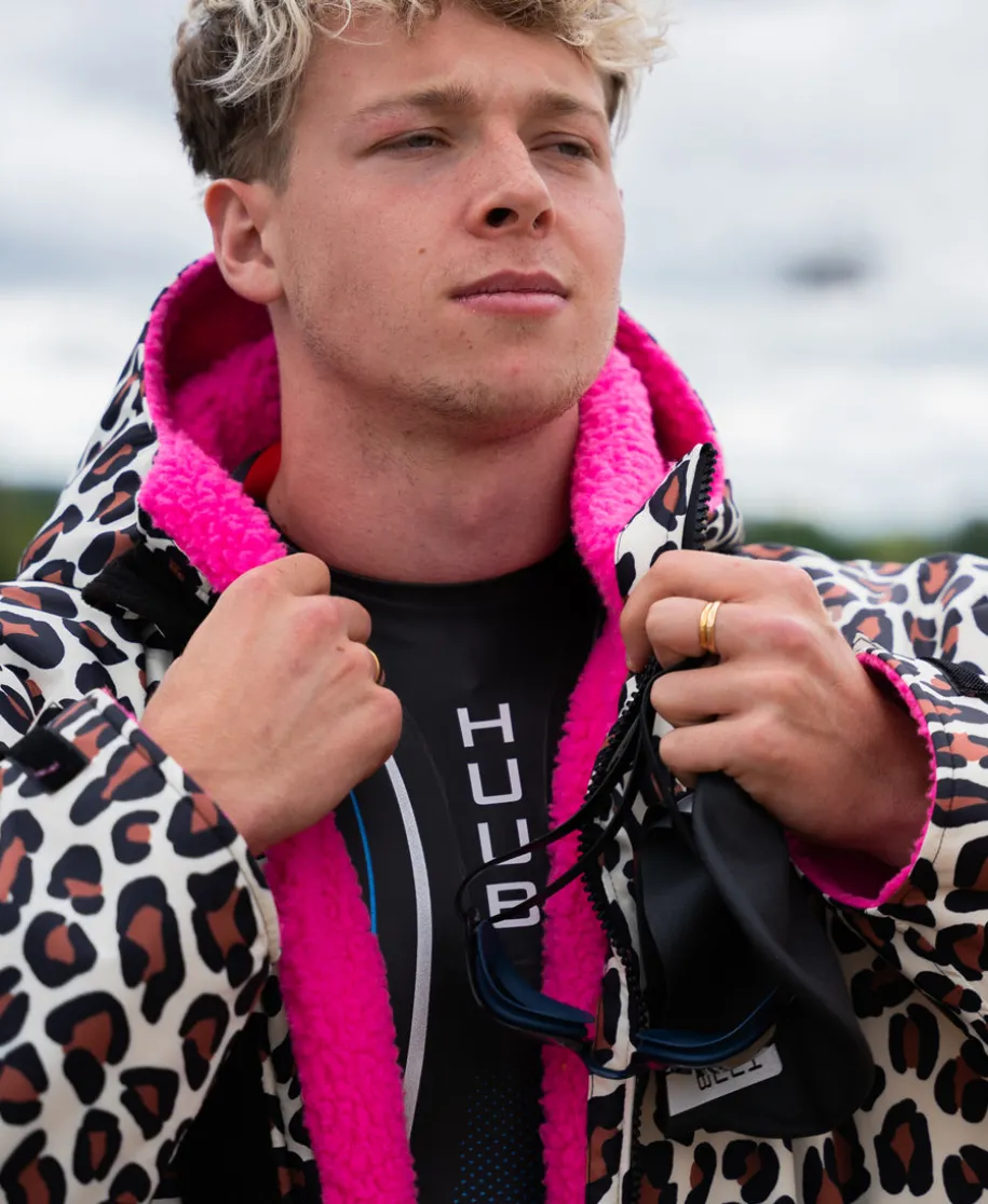 HUUB Changing Robe - Leopard Print / Pink