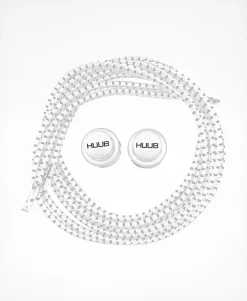 HUUB Elastic Laces with Locks - White