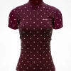La Fleur Short Sleeve Jersey Grape Flowers - Women's