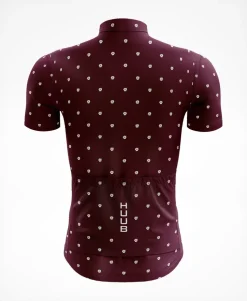 La Fleur Short Sleeve Jersey Grape Flowers - Women's