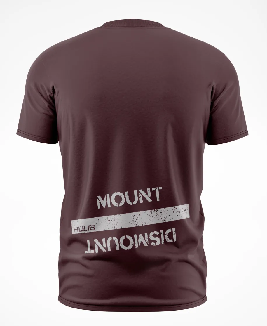 Mount / Dismount' T-Shirt - Red Brown