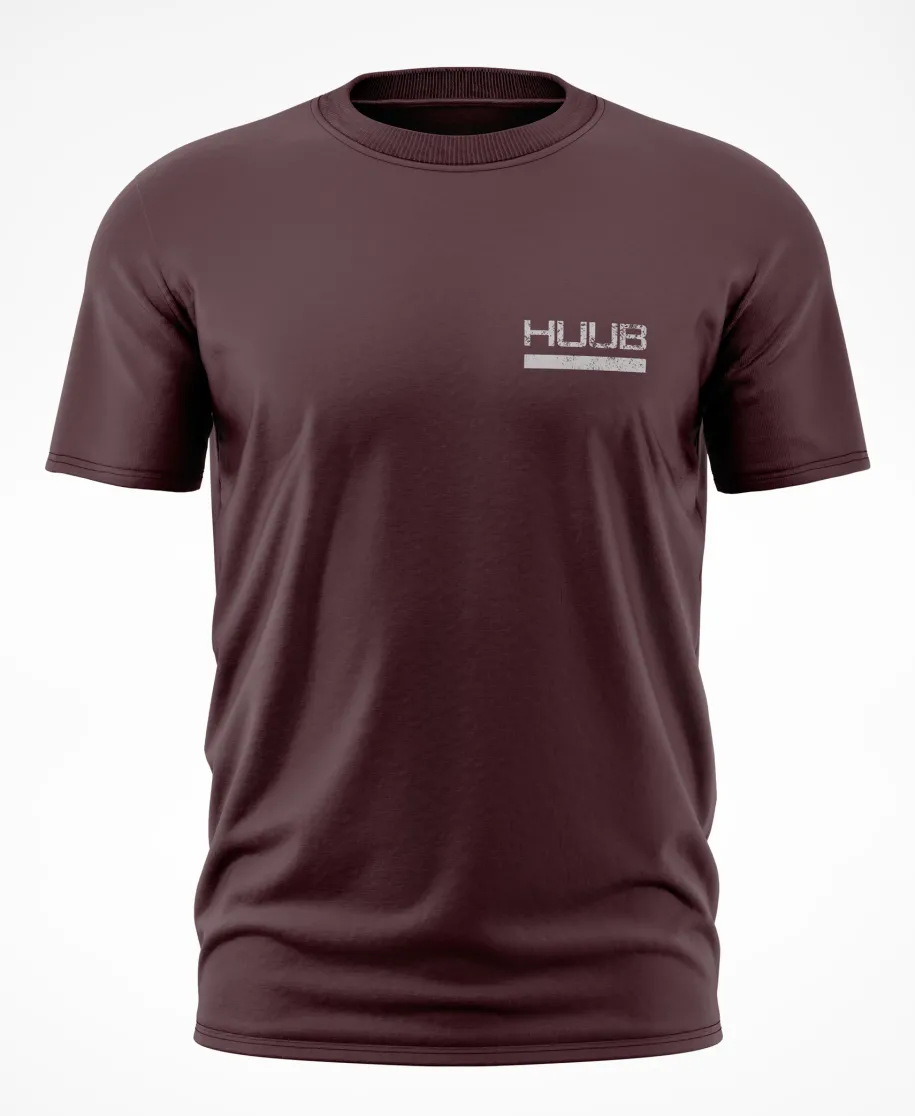 Mount / Dismount' T-Shirt - Red Brown