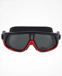 Ryft Open Water Swim Mask Black / Red - Dark Smoke Lens