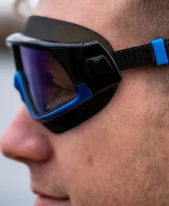Ryft Open Water Swim Mask Black / Photochromic - Blue Mirror Lens