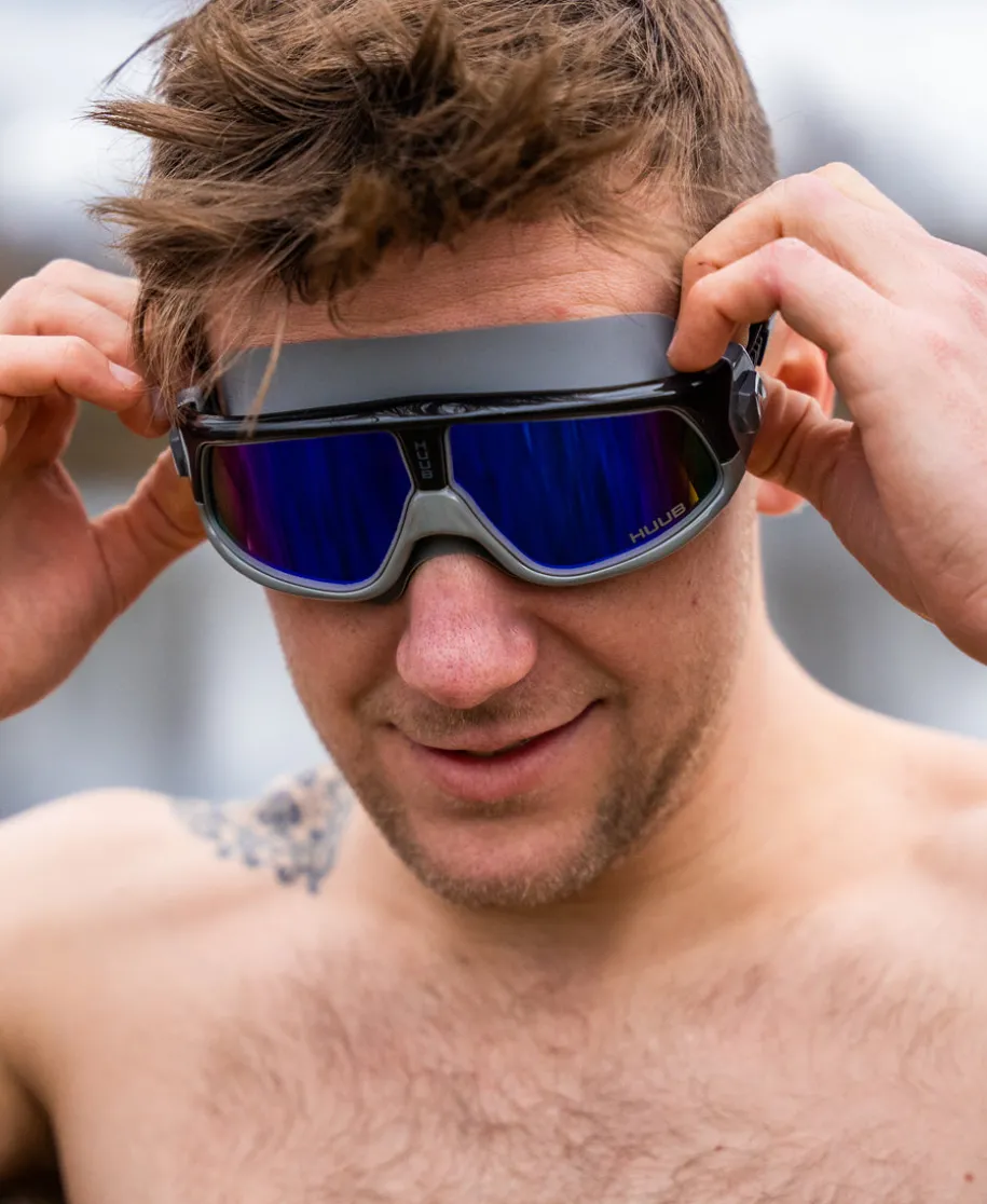 Ryft Open Water Swim Mask Grey / Matt Black - Dark Smoke Mirror