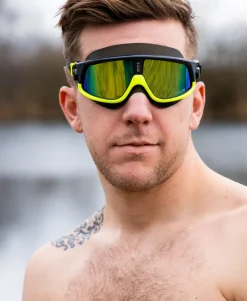 Ryft Open Water Swim Mask Met Black / Yellow - Polarised Gold