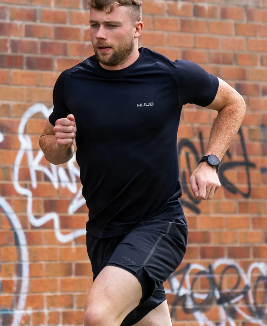 Seamless Short Sleeve Top Black - Men's